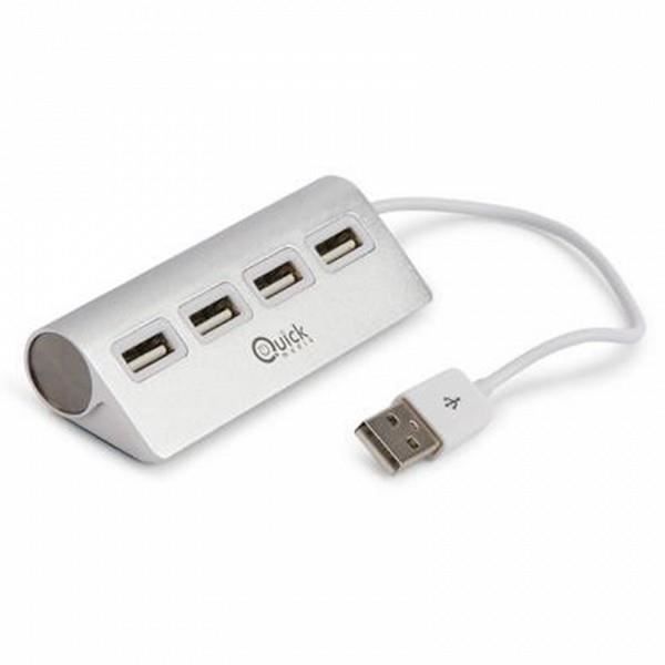 4-портовий USB-хаб Quick Media 222504 Apple з можливістю гарячої заміни, білий алюміній
4-портовий USB-хаб Quick Media 222504 Apple з можливістю гарячої заміни, білий алюміній