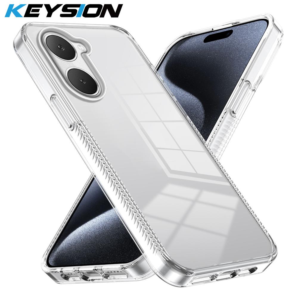 KEYSION Прозрачный чехол для телефона для VIVO Y03 Y03t Мягкий ТПУ+ПК Нескользящий HD Прозрачный Ударопрочный Чехол на заднюю панель телефона для VIVO Y18 Y28s 5G for VIVO Y03 чёрный
KEYSION Прозрачный чехол для телефона для VIVO Y03 Y03t Мягкий ТПУ+ПК Нескользящий HD Прозрачный Ударопрочный Чехол на заднюю панель телефона для VIVO Y18 Y28s 5G for VIVO Y03 чёрный