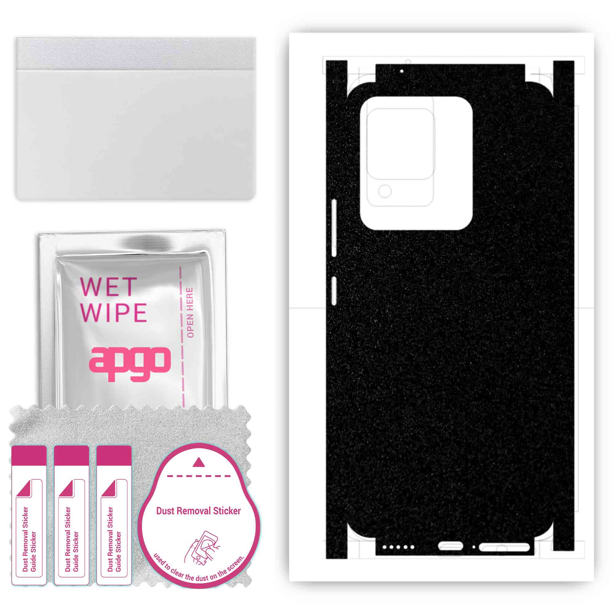 apgo Protective Skin Sticker for the back+sides compatible with Vivo V25 5G, Full Wrap Film, Foil, Vinyl - Pattern Matte Black
apgo Protective Skin Sticker for the back+sides compatible with Vivo V25 5G, Full Wrap Film, Foil, Vinyl - Pattern Matte Black