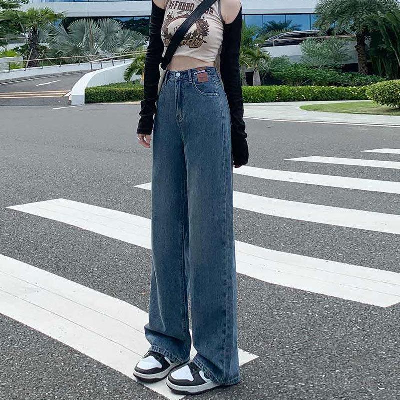 Women s Floor-Length Leather Patch Jeans: High-Waisted, Wide-Leg, Versatile, Autumn/Winter Style, Flaw-Hiding, Perfect for Outings. Medium
Women s Floor-Length Leather Patch Jeans: High-Waisted, Wide-Leg, Versatile, Autumn/Winter Style, Flaw-Hiding, Perfect for Outings. Medium