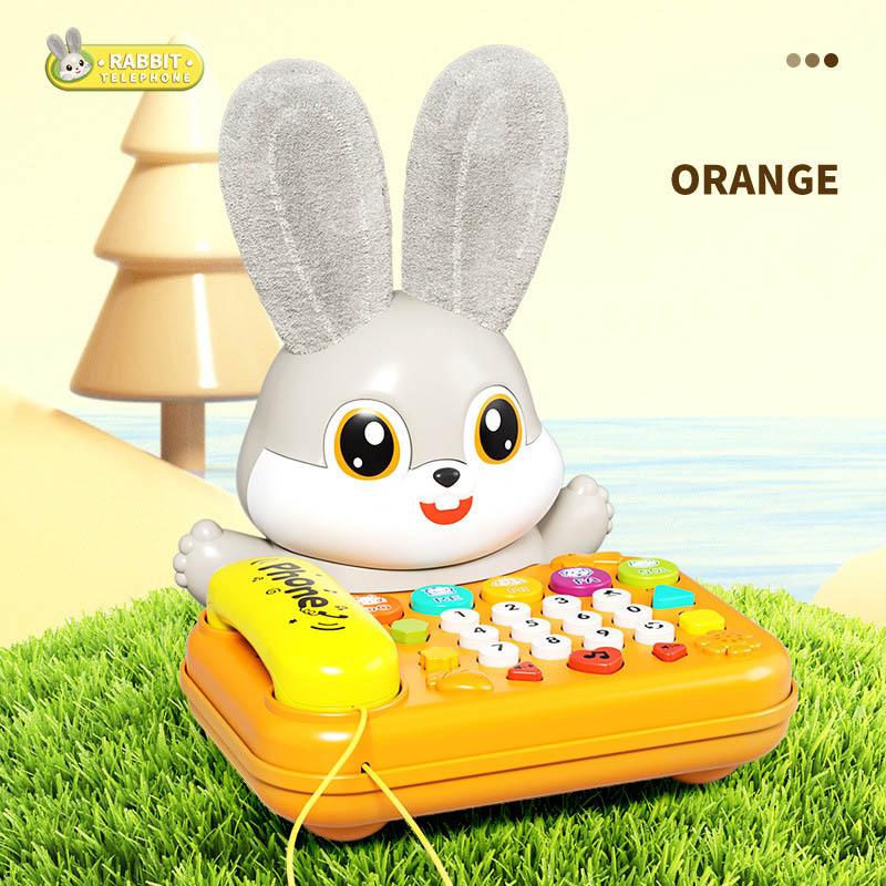 Baby Puzzle Sound Light Cute Rabbit Telephone Volume Adjustable Storytelling Singing Kids Enlightenment Early Education Machine оранжевый
Baby Puzzle Sound Light Cute Rabbit Telephone Volume Adjustable Storytelling Singing Kids Enlightenment Early Education Machine оранжевый