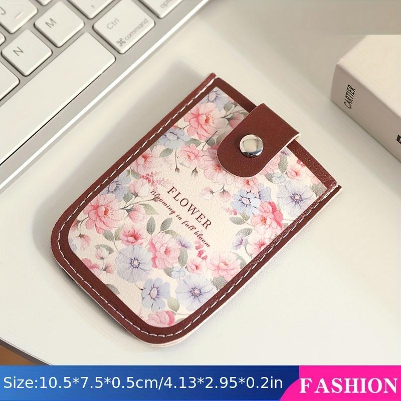 Vintage Floral Pattern Pull-Out Multi-Card Slot ID Holder, Large Capacity Compact Ultra-Thin Synthetic Leather Card Case with Snap Closure
Vintage Floral Pattern Pull-Out Multi-Card Slot ID Holder, Large Capacity Compact Ultra-Thin Synthetic Leather Card Case with Snap Closure