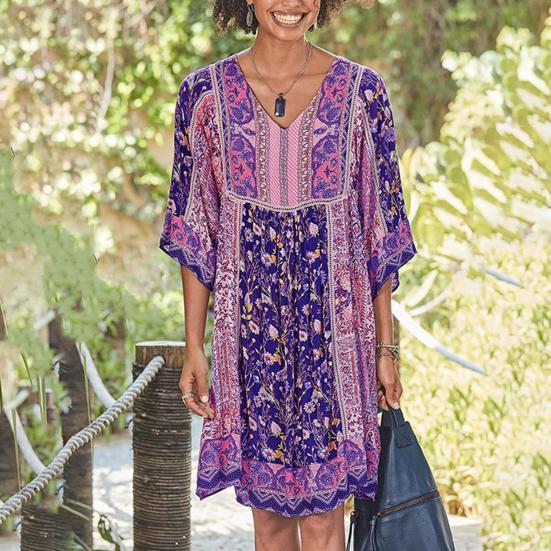 Летнее женское платье Ретро с цветочным принтом Свободное плиссированное платье с рукавами три четверти Свободное платье с V-образным вырезом длиной до колен Повседневная одежда Отпускное платье миди M розовый
Летнее женское платье Ретро с цветочным принтом Свободное плиссированное платье с рукавами три четверти Свободное платье с V-образным вырезом длиной до колен Повседневная одежда Отпускное платье миди M розовый