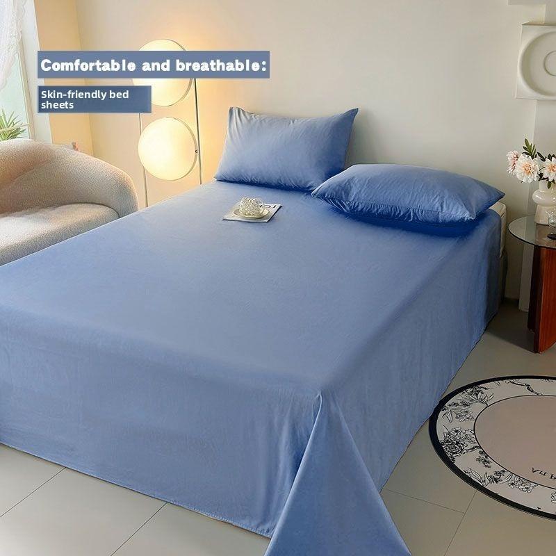 Thick Washed Cotton Bed Sheet Solid Color Simple Style Dorm & Home Use 120*230
Thick Washed Cotton Bed Sheet Solid Color Simple Style Dorm & Home Use 120*230