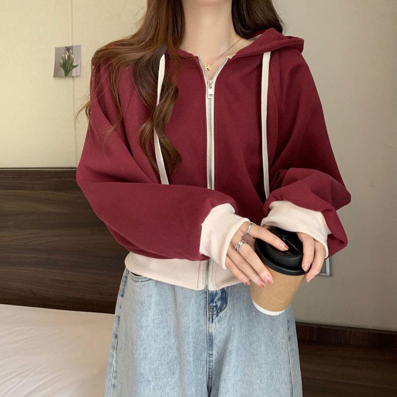 Women s Dopamine Color-Block Hooded Sweatshirt - Lazy Style, Petite Fit, Long-Sleeve, Spring & Autumn 2XL (130-150 lbs) красный
Women s Dopamine Color-Block Hooded Sweatshirt - Lazy Style, Petite Fit, Long-Sleeve, Spring & Autumn 2XL (130-150 lbs) красный