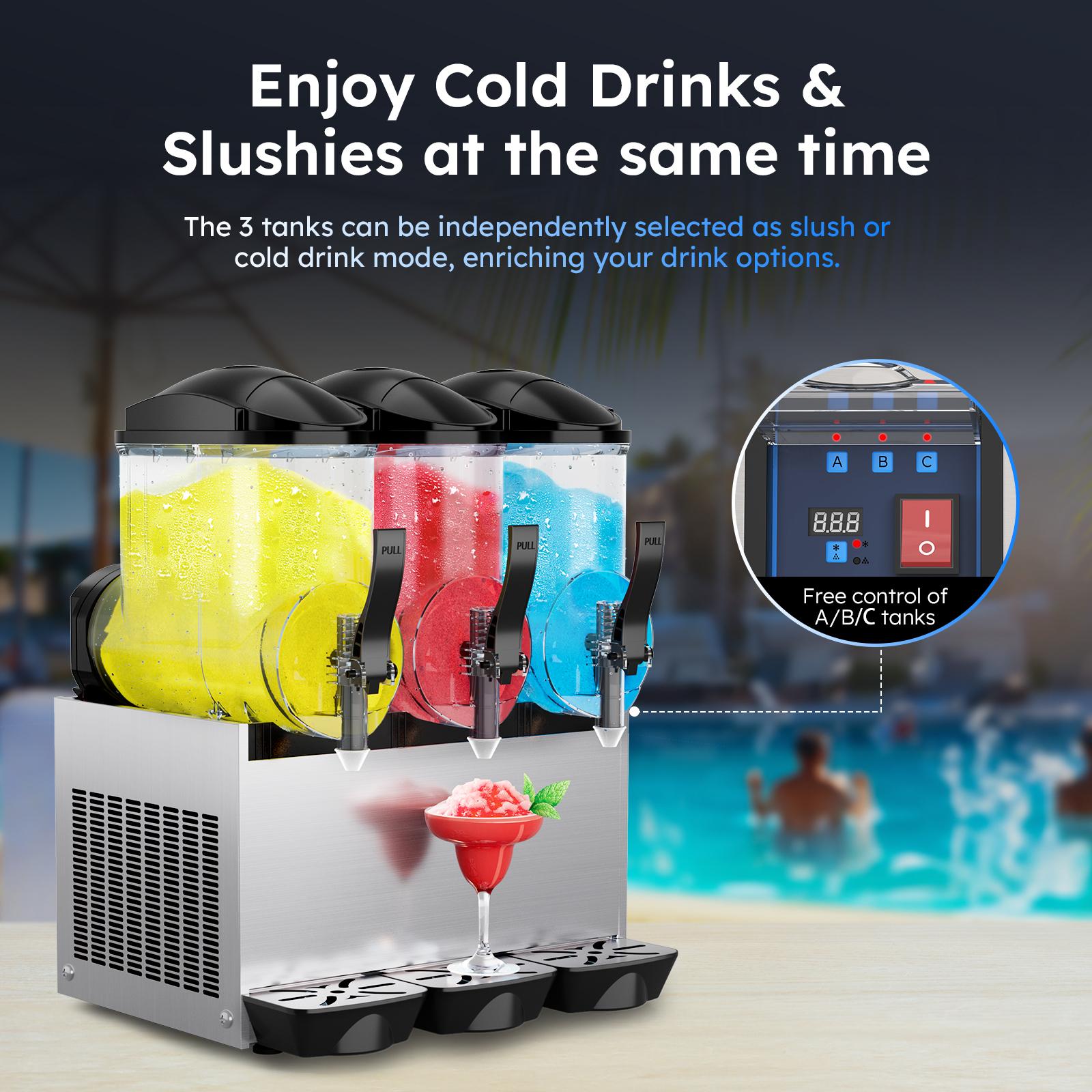 12L/24L/36L Jar Commercial Slushie Machine Slush Maker Frozen Drink Dispenser Ice-Cool Juice Smoothie Granita Vending Machine US
12L/24L/36L Jar Commercial Slushie Machine Slush Maker Frozen Drink Dispenser Ice-Cool Juice Smoothie Granita Vending Machine US