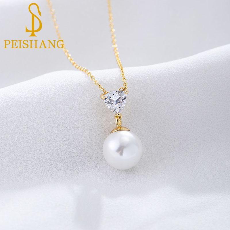 PEISHANG925 Sterling Silver Heart-shaped Zirconia Pearl Necklace Female Versatile Simple Collarbone Chain Silver Jewelry Niche Design Sense
PEISHANG925 Sterling Silver Heart-shaped Zirconia Pearl Necklace Female Versatile Simple Collarbone Chain Silver Jewelry Niche Design Sense