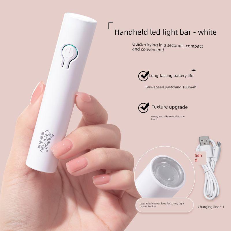 Miss Honey Hand-Held Manicure in-Line Lamps Power Storage Small Portable Quick-Drying UV Lamp Nail Tip Heating Lamp for Nail Beauty Salon Handheld Led Flashlight - White
Miss Honey Hand-Held Manicure in-Line Lamps Power Storage Small Portable Quick-Drying UV Lamp Nail Tip Heating Lamp for Nail Beauty Salon Handheld Led Flashlight - White
