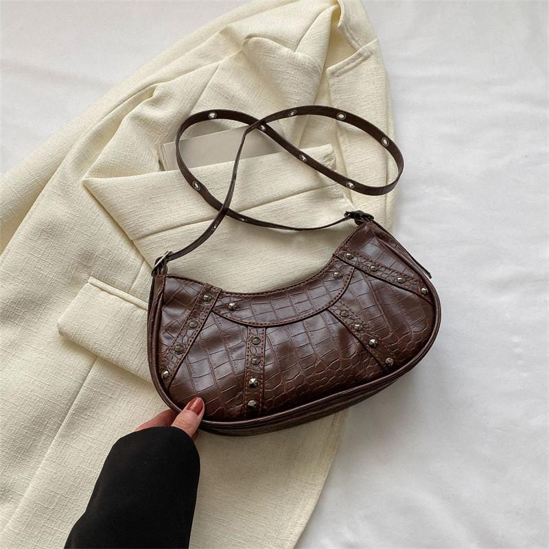 Trendy Street Style Shoulder Bag For Women Vintage Commuter Crossbody With Stitching кавовий
Trendy Street Style Shoulder Bag For Women Vintage Commuter Crossbody With Stitching кавовий