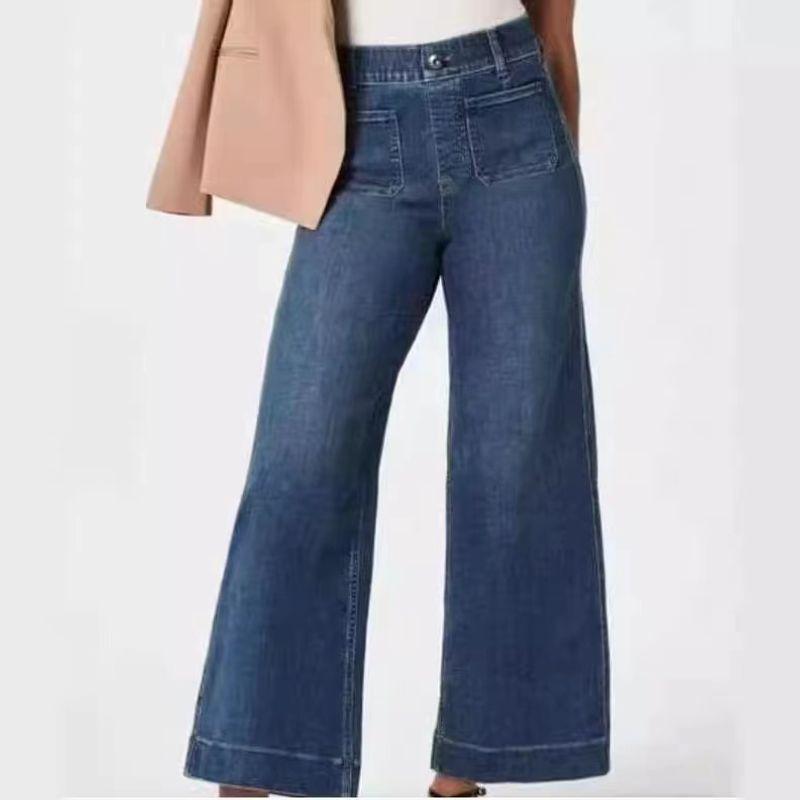 Large Pocket High Waist Wide Leg Pants Large Pocket High Waist Wide Leg Pants Blue nine L
Large Pocket High Waist Wide Leg Pants Large Pocket High Waist Wide Leg Pants Blue nine L