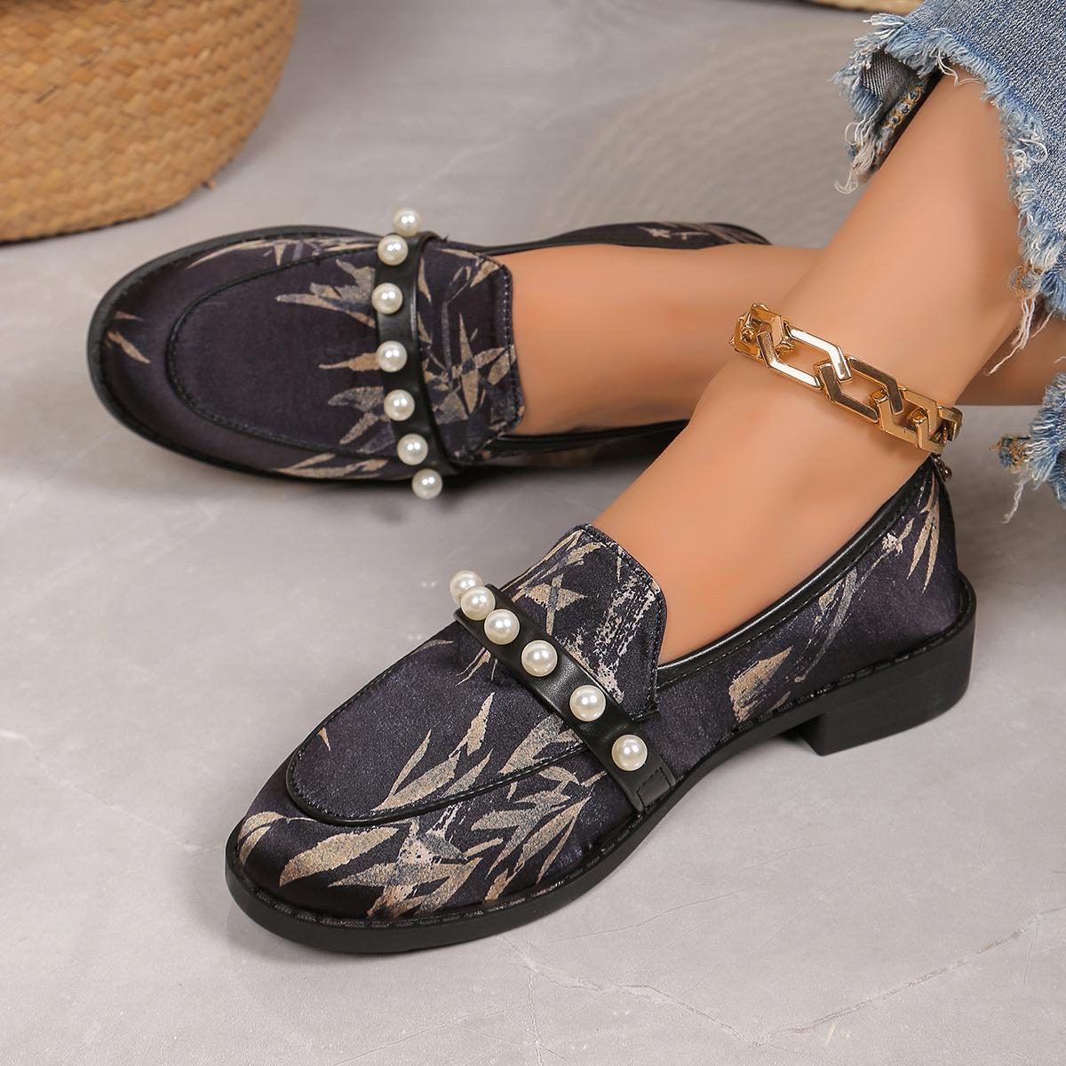 Женские туфли-лоферы с жемчужным декором, модные, с мягкой подошвой, с принтом, легкие, удобные, слипоны, одинарные туфли, большие размеры 43 чёрный
Женские туфли-лоферы с жемчужным декором, модные, с мягкой подошвой, с принтом, легкие, удобные, слипоны, одинарные туфли, большие размеры 43 чёрный