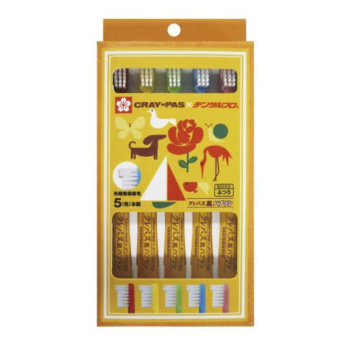 Dental Pro Cray-Pas Style Toothbrushes, 5 Colors, Set of 5 (x 1)
Dental Pro Cray-Pas Style Toothbrushes, 5 Colors, Set of 5 (x 1)