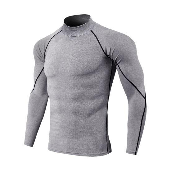 Чоловічий спортивний топ 3D Slim Fit, висока еластичність, комір-стійка, швидковисихаюча футболка з довгими рукавами, приталена, для формування фігури, спортивний зал, біг, баскетбольна футболка XL сірий
Чоловічий спортивний топ 3D Slim Fit, висока еластичність, комір-стійка, швидковисихаюча футболка з довгими рукавами, приталена, для формування фігури, спортивний зал, біг, баскетбольна футболка XL сірий