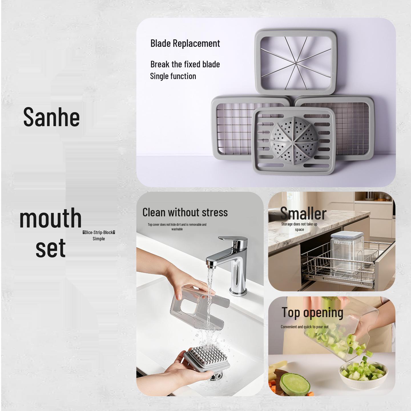 Многофункциональная овощерезка и слайсер - Кубики, терка, шинковка для овощей
Многофункциональная овощерезка и слайсер - Кубики, терка, шинковка для овощей