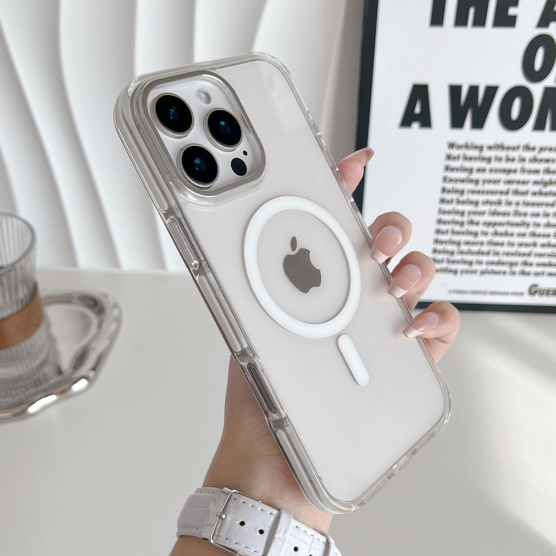 Compatible with iPhone 14/15/16/17 ProMax: Transparent, Fresh, Metal Magnetic, Drop-Proof Phone Case for Women 14
Compatible with iPhone 14/15/16/17 ProMax: Transparent, Fresh, Metal Magnetic, Drop-Proof Phone Case for Women 14