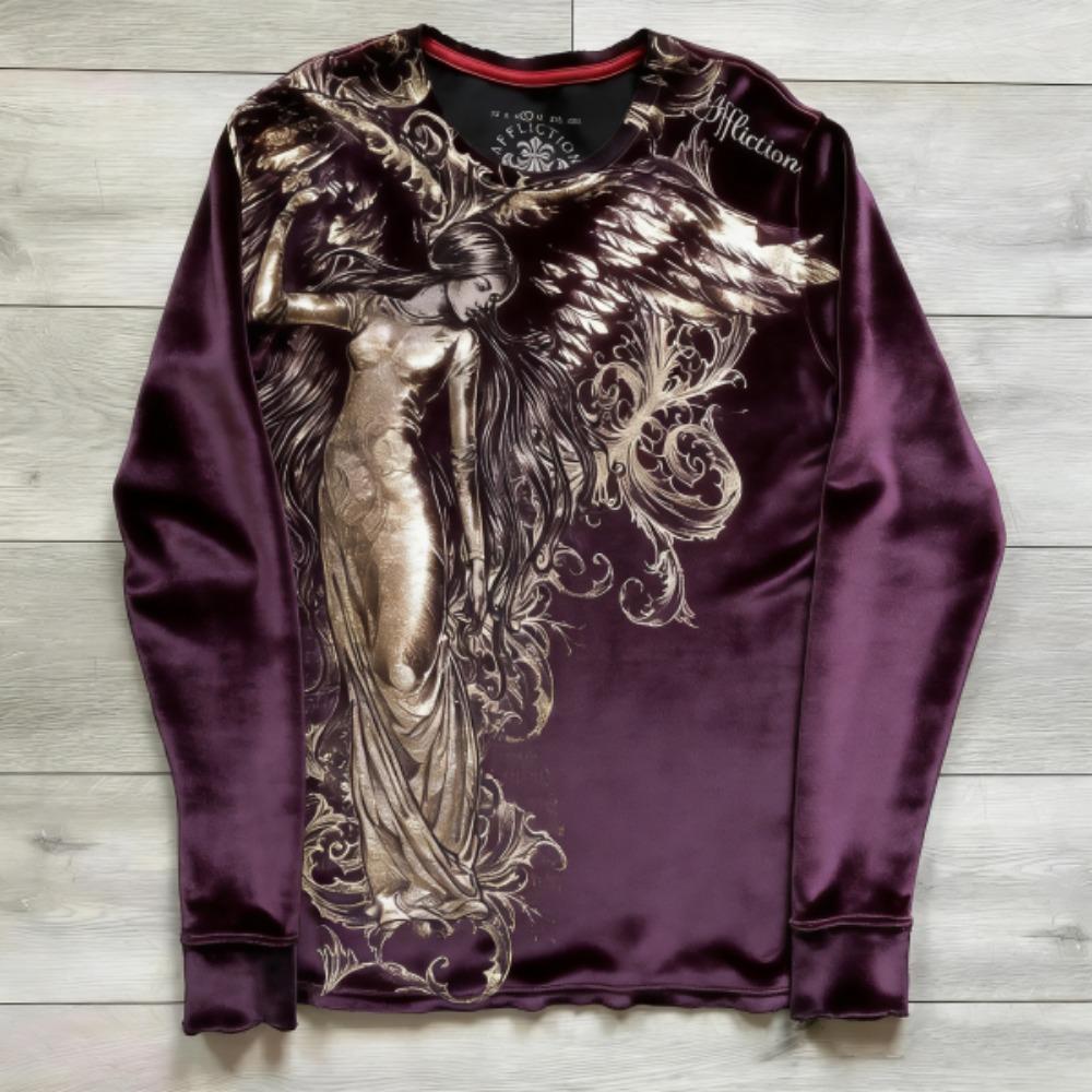 Fashion European Style Printing Long Sleeved T-shirt Fashion Round Neck Oversized T-shirt Gothic Men Casual Tops Women Streetwear S
Fashion European Style Printing Long Sleeved T-shirt Fashion Round Neck Oversized T-shirt Gothic Men Casual Tops Women Streetwear S