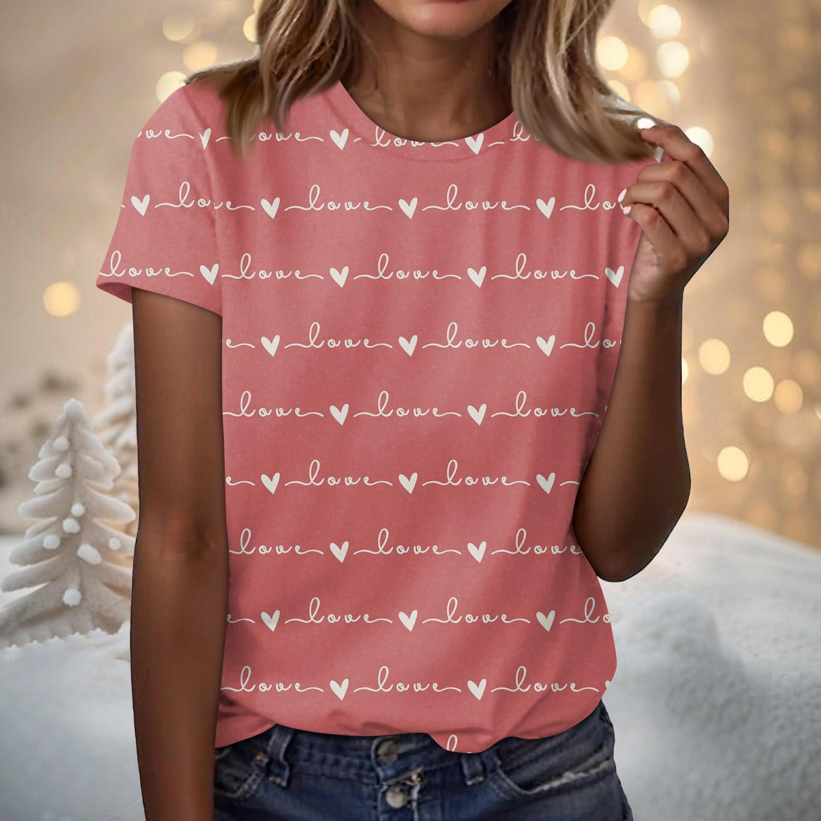 Женская модная повседневная футболка с коротким рукавом и круглым вырезом с принтом ко Дню святого Валентина L чёрный
Женская модная повседневная футболка с коротким рукавом и круглым вырезом с принтом ко Дню святого Валентина L чёрный