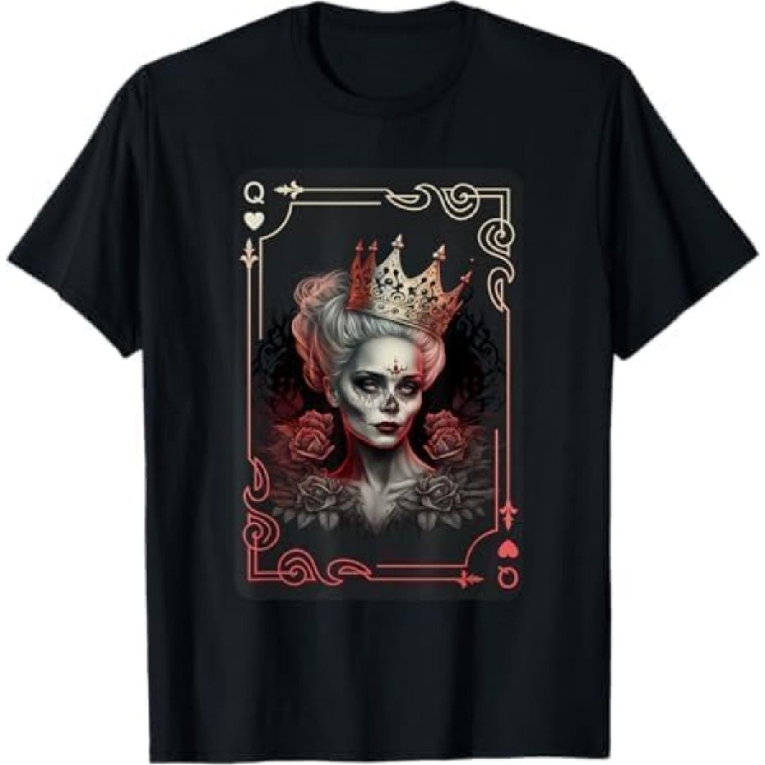 Queen of Hearts Gothic Poker Card Game Halloween Creepy T-Shirt CBQ Mens Womens Tank Top Sweatshirt Hoodie Black XXXXXL різнокольоровий
Queen of Hearts Gothic Poker Card Game Halloween Creepy T-Shirt CBQ Mens Womens Tank Top Sweatshirt Hoodie Black XXXXXL різнокольоровий