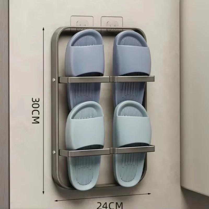 Shoe Rack Behind Door Bathroom Wall Shelf Slippers Drain Rack Multi-layer Storage Shelves No Punching Household Rack Supplies
Shoe Rack Behind Door Bathroom Wall Shelf Slippers Drain Rack Multi-layer Storage Shelves No Punching Household Rack Supplies