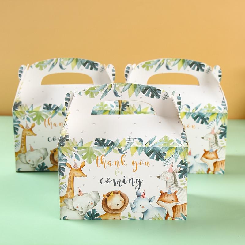 Jungle Safari Animals Candy Boxes Birthday Party Decoration Kids Gift Packaging Box Wild One Baby Shower Supplies Box Bag As picture
Jungle Safari Animals Candy Boxes Birthday Party Decoration Kids Gift Packaging Box Wild One Baby Shower Supplies Box Bag As picture
