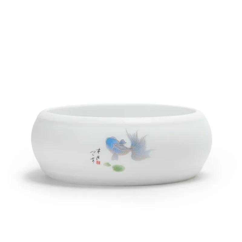 Ceramic Tea Basin Large Writing-Brush Washer Extra Large Washed Tea Bowl Kung Fu Tea Ceremony Accessories
Ceramic Tea Basin Large Writing-Brush Washer Extra Large Washed Tea Bowl Kung Fu Tea Ceremony Accessories
