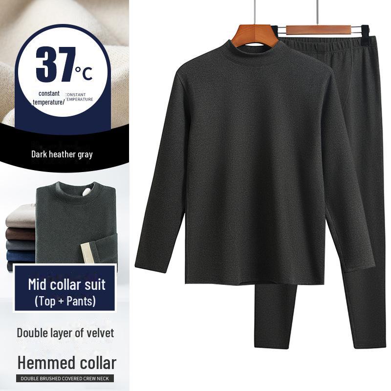 Осенне-зимний мужской двухцветный бархатный теплый костюм - комплект термобелья с V-образным и круглым вырезом без таблеток 2XL (130-150 jin)
Осенне-зимний мужской двухцветный бархатный теплый костюм - комплект термобелья с V-образным и круглым вырезом без таблеток 2XL (130-150 jin)