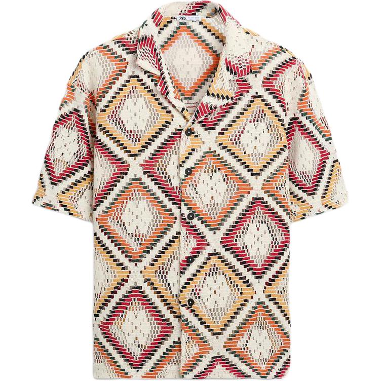 ZARA Loose Vintage Hollowed Out Lapel Short Sleeve Shirt Men shirts Multicolor 5584341-330 L
ZARA Loose Vintage Hollowed Out Lapel Short Sleeve Shirt Men shirts Multicolor 5584341-330 L