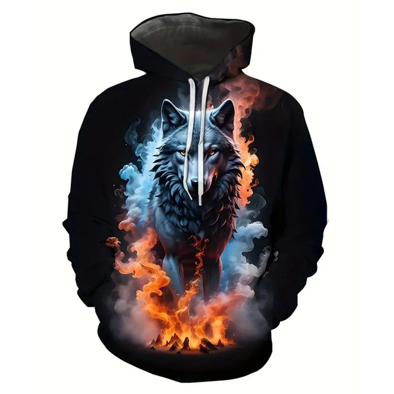 Мужская толстовка с капюшоном Comfy с длинным рукавом с графическим принтом «Огонь и волк» и карманом 4XL синий
Мужская толстовка с капюшоном Comfy с длинным рукавом с графическим принтом «Огонь и волк» и карманом 4XL синий