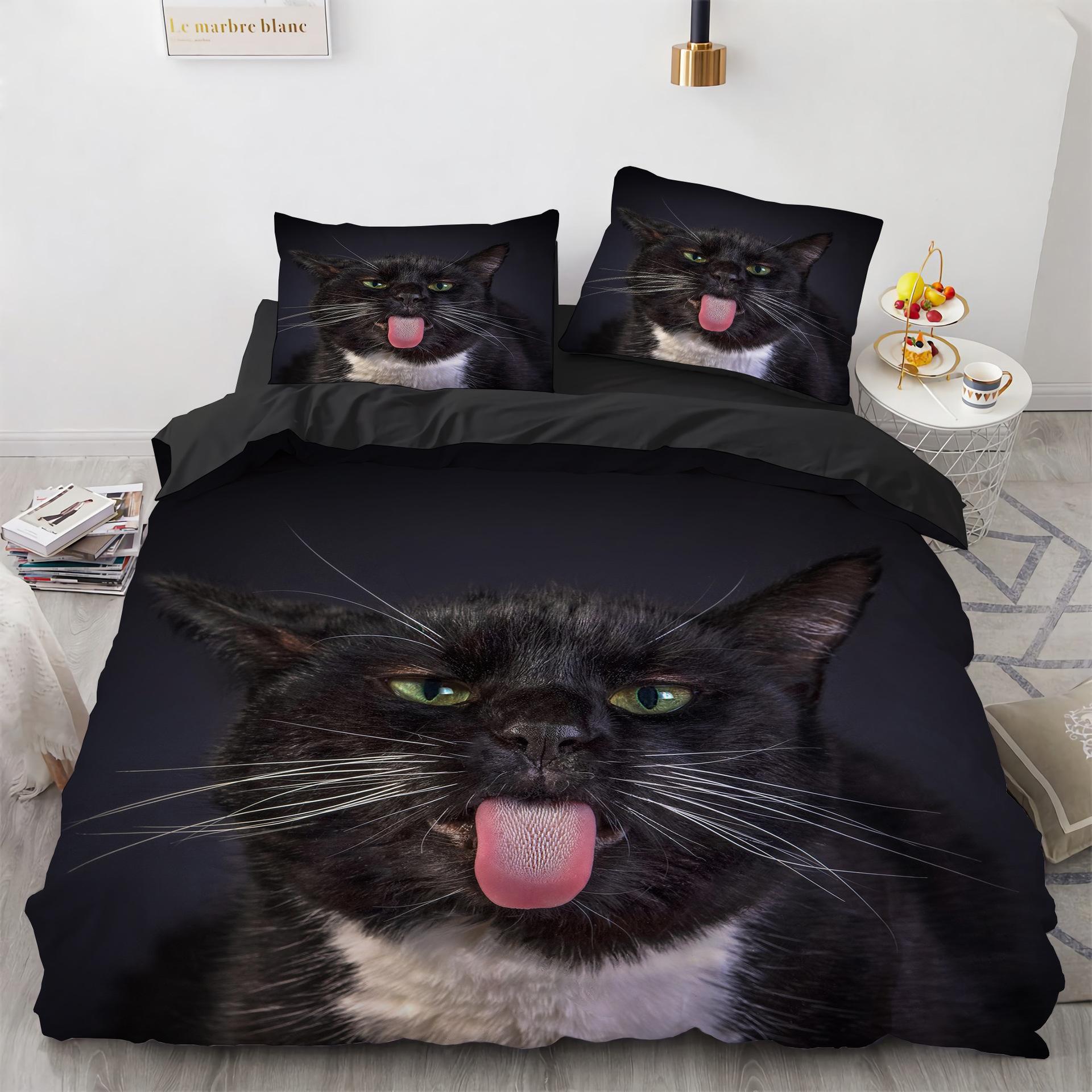 Комплект постільної білизни 3D Cat Розкішна тварина Підодіяльник з наволочкою Queen King Одинарний Подвійний розмір для дівчаток Хлопчиків Поліестерова ковдра 210x210cm 3pcs
Комплект постільної білизни 3D Cat Розкішна тварина Підодіяльник з наволочкою Queen King Одинарний Подвійний розмір для дівчаток Хлопчиків Поліестерова ковдра 210x210cm 3pcs