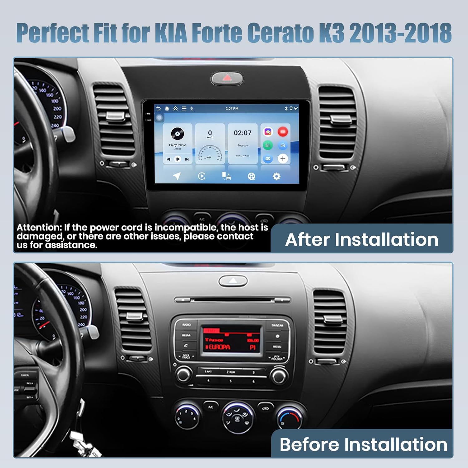 9 Сенсорний екран Радіо для KIA Forte Cerato K3 2013-2018, Bluetooth 5.0, CarPlay/Android Auto, WiFi, GPS, Камера заднього виду, 4 ГБ+128 ГБ 2 64G
9 Сенсорний екран Радіо для KIA Forte Cerato K3 2013-2018, Bluetooth 5.0, CarPlay/Android Auto, WiFi, GPS, Камера заднього виду, 4 ГБ+128 ГБ 2 64G