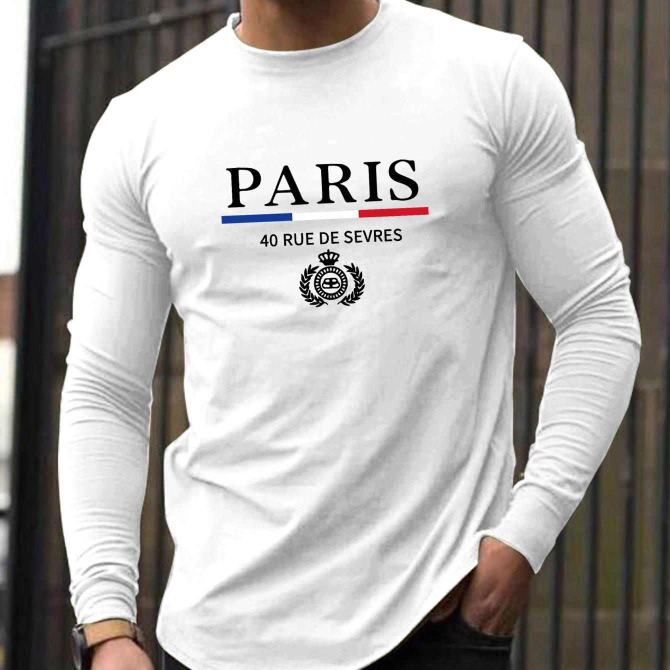 Men s Sports and Leisure Paris Pattern Printed Round Neck Long Sleeved T-shirt Top XL
Men s Sports and Leisure Paris Pattern Printed Round Neck Long Sleeved T-shirt Top XL