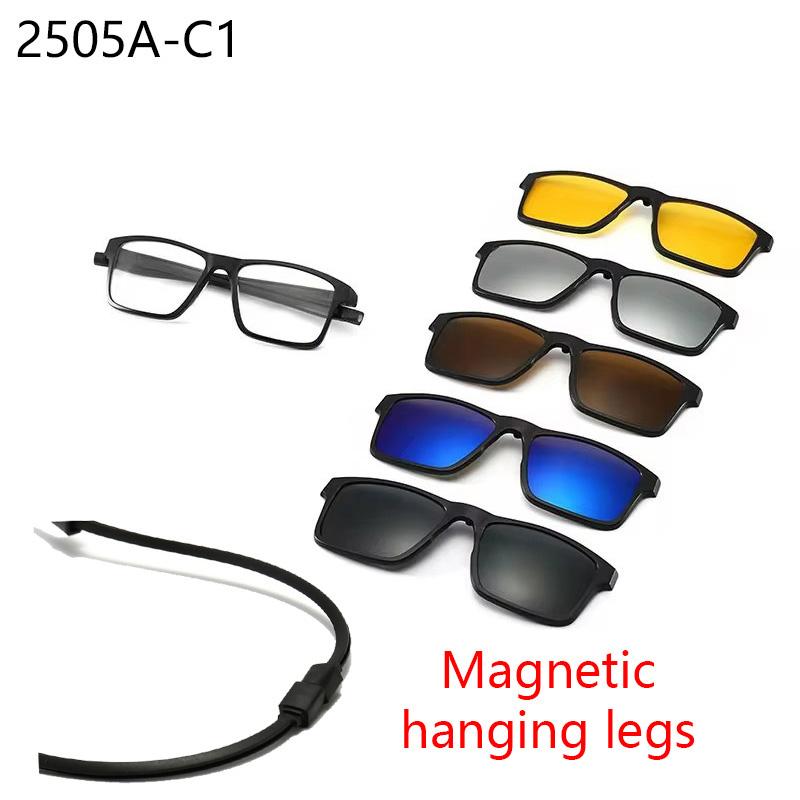 6 In 1 Spectacle Frame Men Women With 5 PCS Clip On Polarized Sunglasses Magnetic Glasses Male Computer Optical 2505 SHOW AS PICTURE
6 In 1 Spectacle Frame Men Women With 5 PCS Clip On Polarized Sunglasses Magnetic Glasses Male Computer Optical 2505 SHOW AS PICTURE