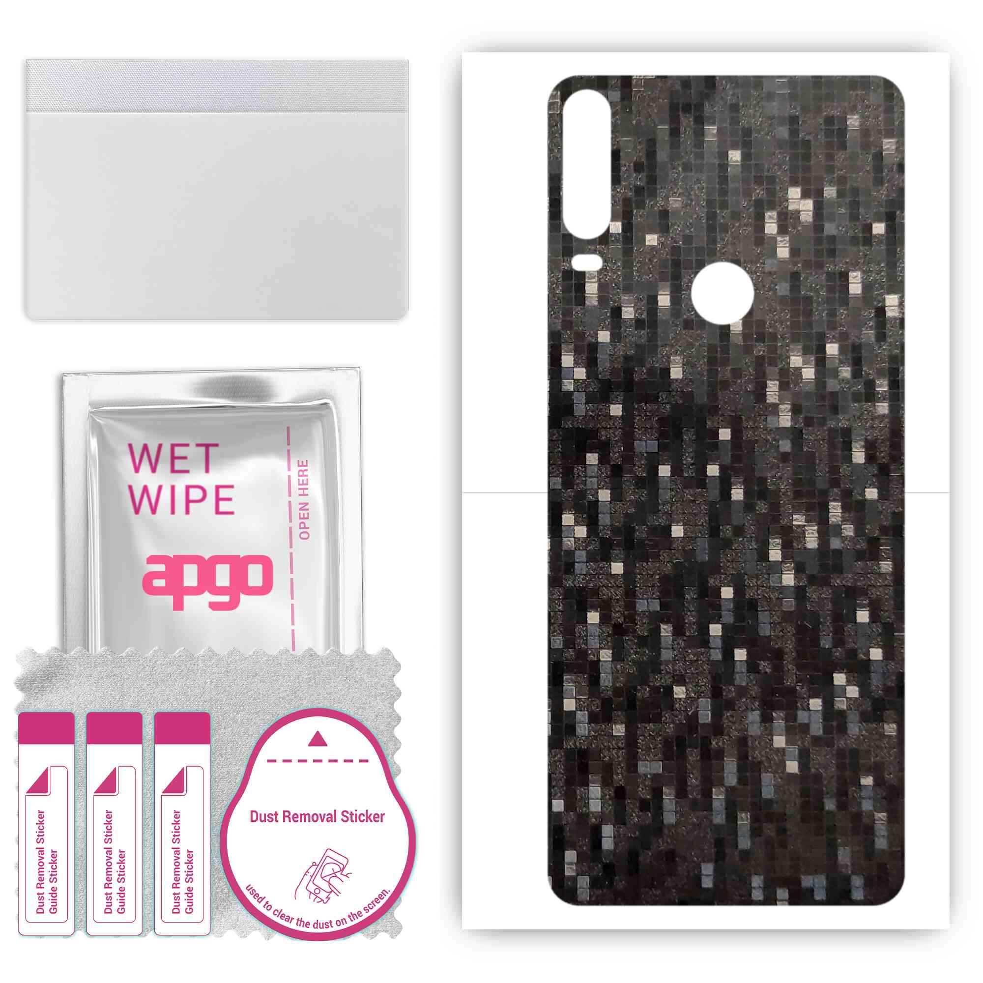 Apgo Protective Skin Sticker для задньої панелі, сумісний з Alcatel 3x (2019 р), Обгортка плівка, фольга, вініл – візерунок чорного пікселя
Apgo Protective Skin Sticker для задньої панелі, сумісний з Alcatel 3x (2019 р), Обгортка плівка, фольга, вініл – візерунок чорного пікселя
