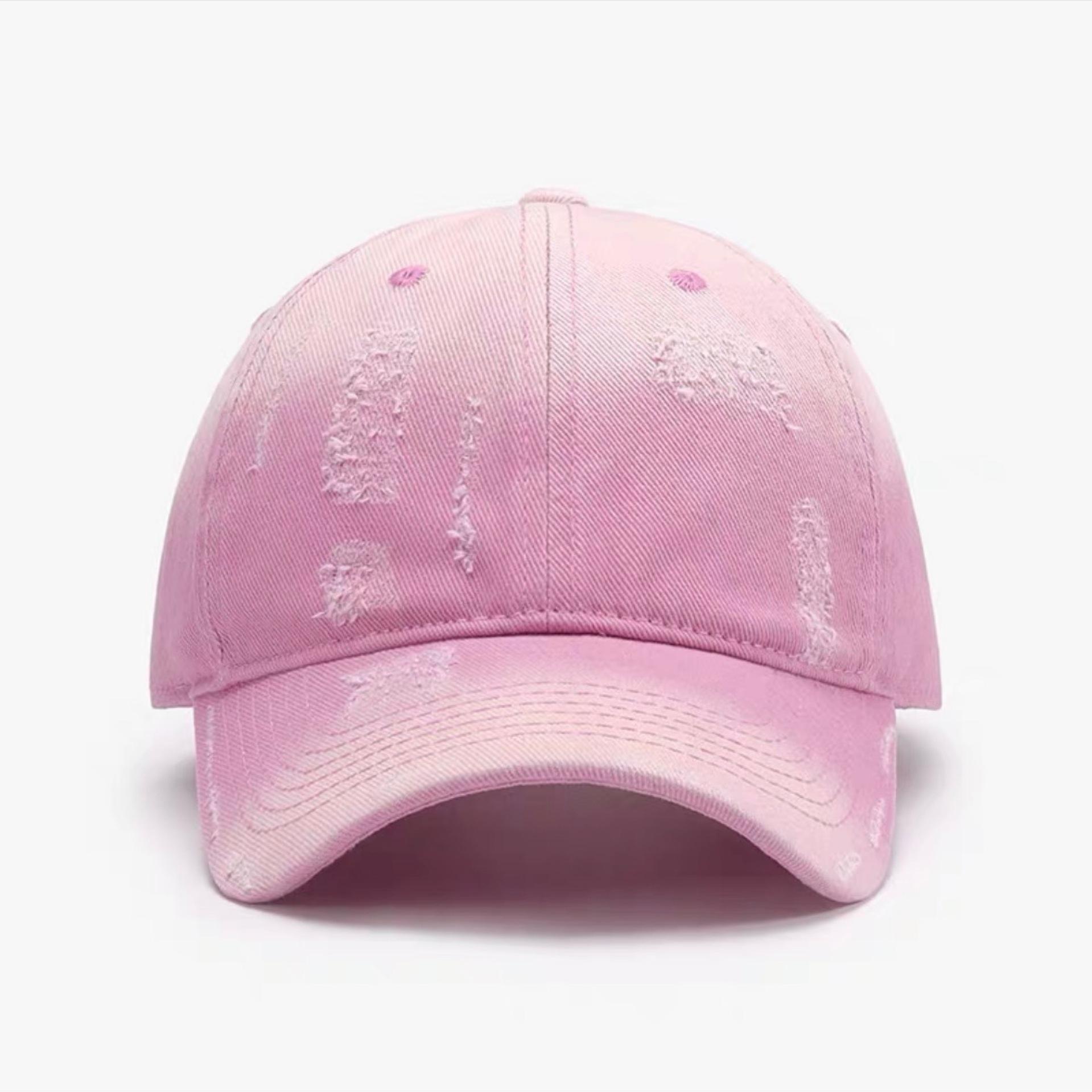 Retro Old Ripped Holes Show Face Small Soft Top Baseball Hat Men and Women Niche Personality Gradient Color Sun Protection Baseball Cap Trend Adjustable
Retro Old Ripped Holes Show Face Small Soft Top Baseball Hat Men and Women Niche Personality Gradient Color Sun Protection Baseball Cap Trend Adjustable