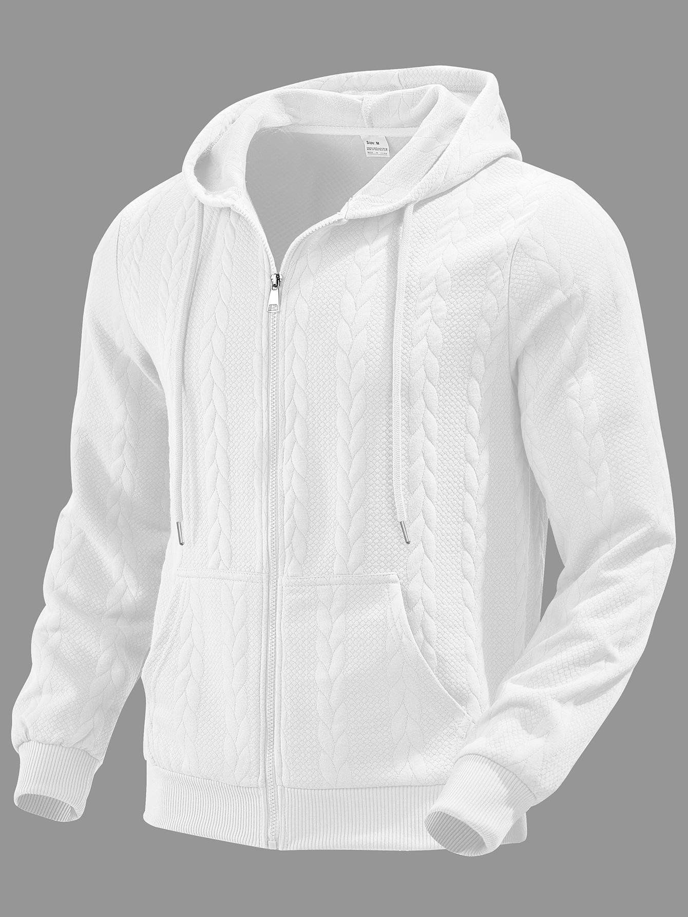 Men s Solid Color Floral Jacquard Zipper Hoodie Sweatshirt Small білий
Men s Solid Color Floral Jacquard Zipper Hoodie Sweatshirt Small білий