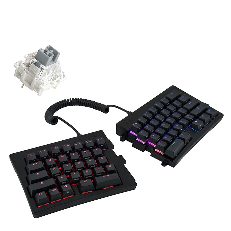 BAROCCO MiSTEL MD600 Alpha (English layout/Silver axis) Separate type keyboard wired USB/Wireless Bluetooth 5.0 60% layout 64 key black color PBT
BAROCCO MiSTEL MD600 Alpha (English layout/Silver axis) Separate type keyboard wired USB/Wireless Bluetooth 5.0 60% layout 64 key black color PBT