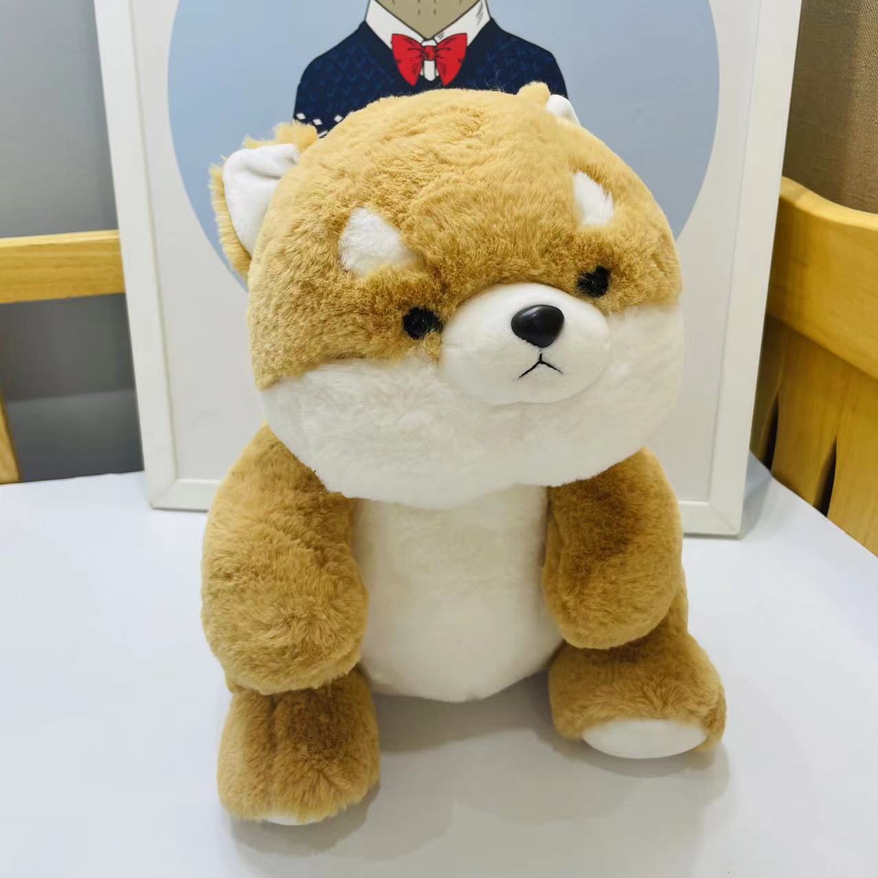 Cute Shiba Inu fat dumplings accompany animals squatting green dinosaur penguin doll plush toy birthday playmate Medium 35cm
Cute Shiba Inu fat dumplings accompany animals squatting green dinosaur penguin doll plush toy birthday playmate Medium 35cm