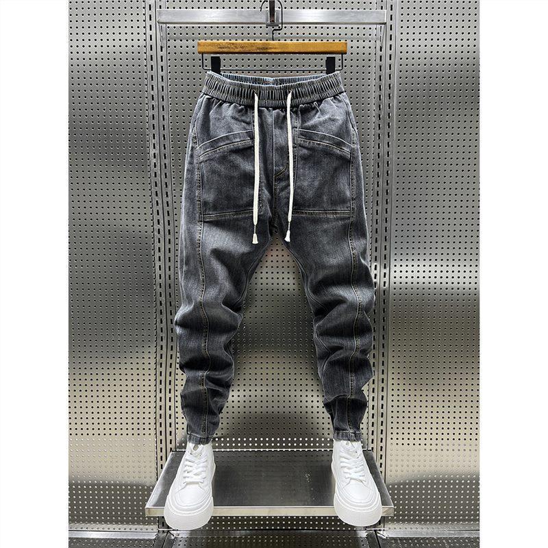 Весна Осень Мужские Джинсы Эластичные Карманы На Шнуровке Джинсовые Брюки Однотонные Повседневные Карго Шаровары Мужская Одежда XXXXXL чёрный
Весна Осень Мужские Джинсы Эластичные Карманы На Шнуровке Джинсовые Брюки Однотонные Повседневные Карго Шаровары Мужская Одежда XXXXXL чёрный