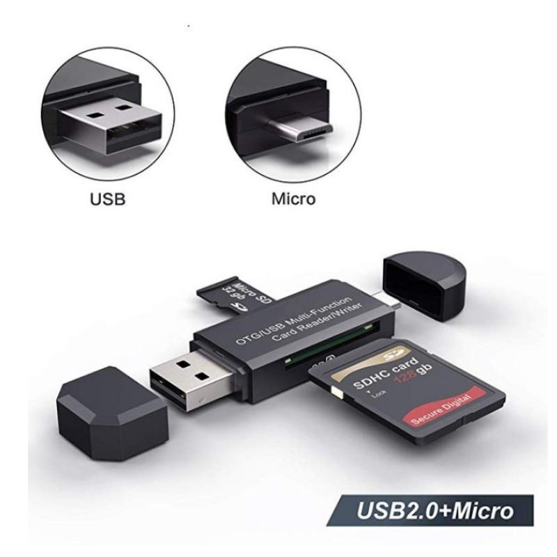 Зчитувач карт пам яті Micro TF Розумний зчитувач карт пам яті Адаптер Тип C USB 2.0 Зарядний пристрій Micro OTG ноутбук Two In One
Зчитувач карт пам яті Micro TF Розумний зчитувач карт пам яті Адаптер Тип C USB 2.0 Зарядний пристрій Micro OTG ноутбук Two In One