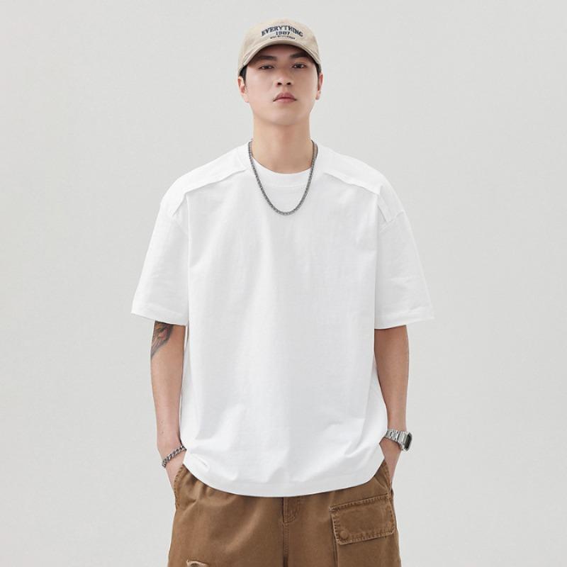 Men Crew Neck Short Sleeve T Shirt With Shoulder Pleat Loose Fit Casual Daily Tops M белый
Men Crew Neck Short Sleeve T Shirt With Shoulder Pleat Loose Fit Casual Daily Tops M белый