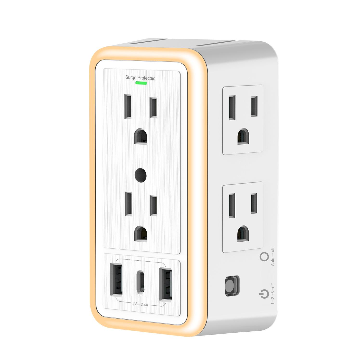 1PC new surge socket US standard USB power strip light sensing night light 6 hole expander 2.4A household US standard wall plug socket SL-827SA(2.4A)
1PC new surge socket US standard USB power strip light sensing night light 6 hole expander 2.4A household US standard wall plug socket SL-827SA(2.4A)