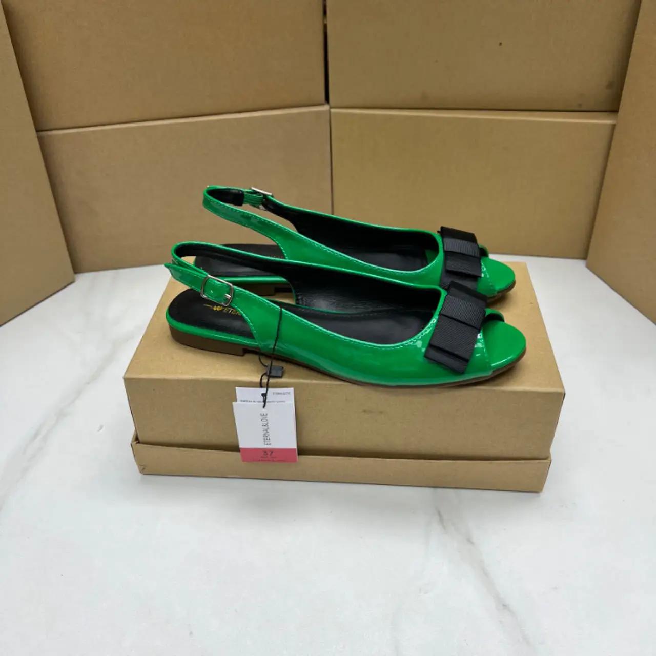 fashion Women s Flats Comfortable Soft Sole Female Slingbacks Open Toe Retro Bow Decoration Summer Solid Shoes for Ladies Plus Size 39 зелений
fashion Women s Flats Comfortable Soft Sole Female Slingbacks Open Toe Retro Bow Decoration Summer Solid Shoes for Ladies Plus Size 39 зелений