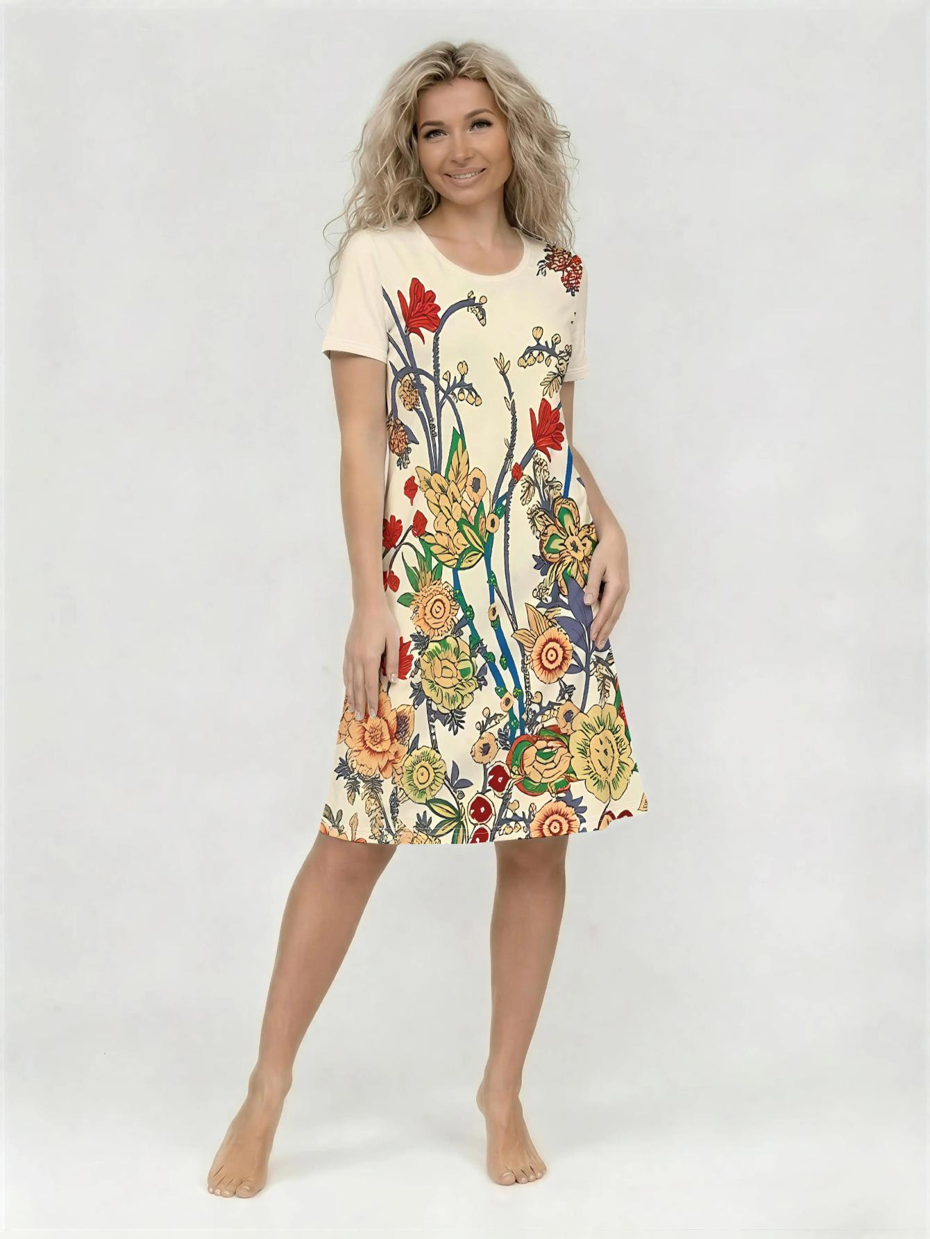 Women s Loose Casual And Fashionable Round Neck Short Sleeved Printed Mid Length Dress XXL чорний
Women s Loose Casual And Fashionable Round Neck Short Sleeved Printed Mid Length Dress XXL чорний
