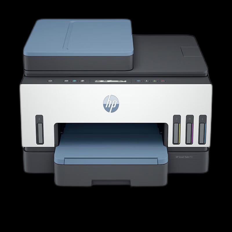 HP Smart Tank 755 Wireless All-in-One Color Printer with Auto Duplex CN plug (adapter included)
HP Smart Tank 755 Wireless All-in-One Color Printer with Auto Duplex CN plug (adapter included)