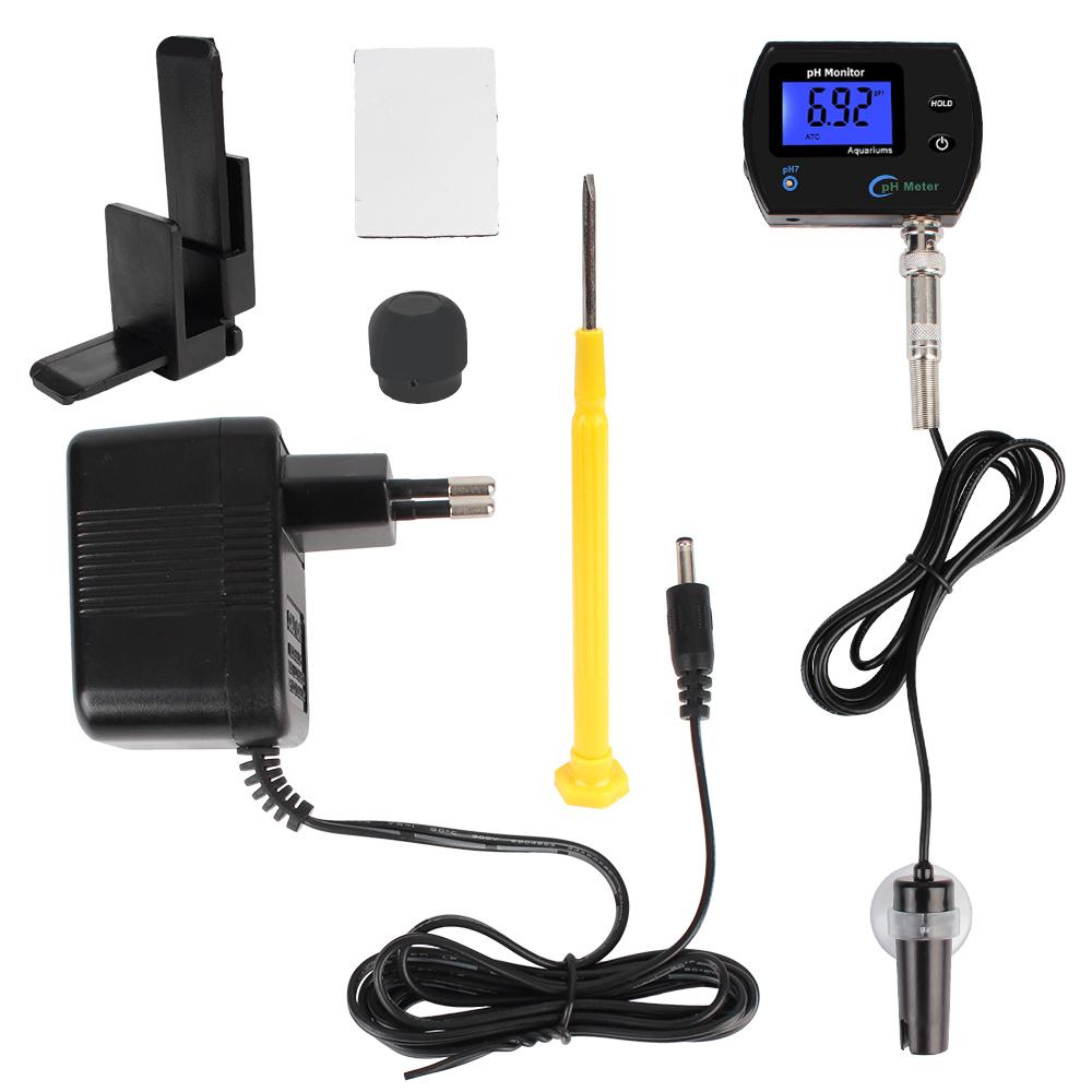 Вилка европейского стандарта, измеритель pH в реальном времени, ЖК-дисплей, монитор качества воды, ацидометр, многопараметрический, профессиональный, точный