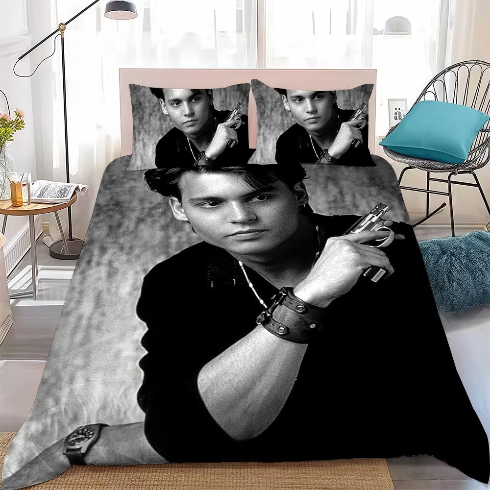 Johnny Depp Famous Actors Duvet Cover Set Home Style Bedding Soft Laundry Cotton Bed 3 Piece Set Student Dormitory Gift 135x200cm
Johnny Depp Famous Actors Duvet Cover Set Home Style Bedding Soft Laundry Cotton Bed 3 Piece Set Student Dormitory Gift 135x200cm