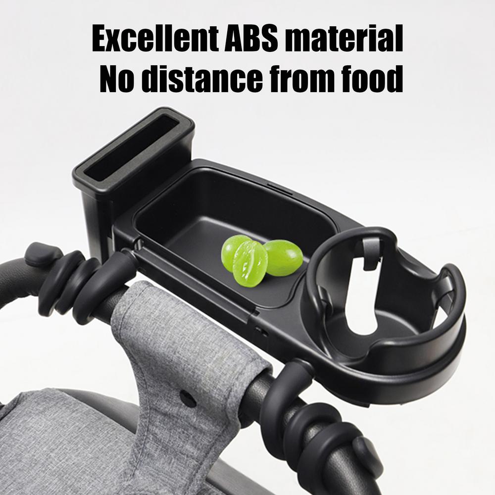 Универсальный поднос для перекусов для коляски, стабильный, гибкий органайзер с подстаканником, многофункциональный поднос для перекусов для автокресла, мягкий чёрный
Универсальный поднос для перекусов для коляски, стабильный, гибкий органайзер с подстаканником, многофункциональный поднос для перекусов для автокресла, мягкий чёрный