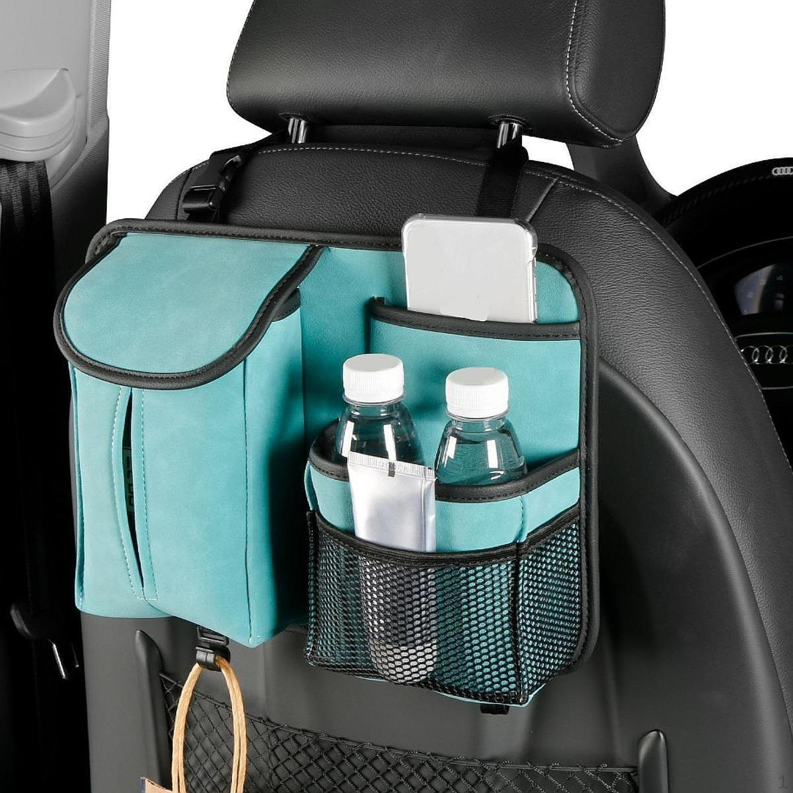 Car Back Seat Organizer Storage Bag Premium PU Leather Keep Organized Phone Holder Tissue кавовий
Car Back Seat Organizer Storage Bag Premium PU Leather Keep Organized Phone Holder Tissue кавовий