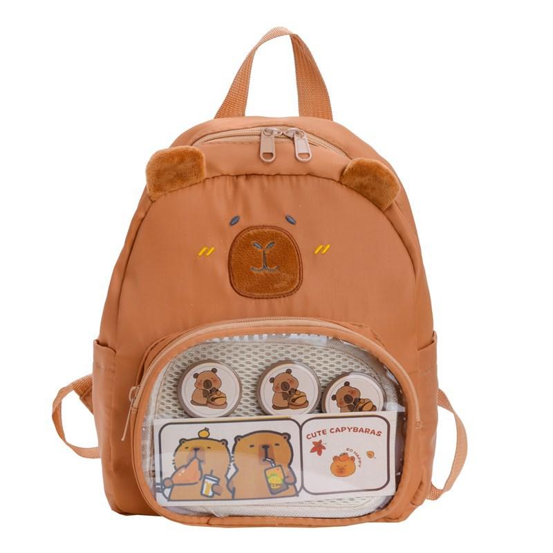 Cute Roller Kapibara Boys And Girls Backpack Kindergarten Elementary School Bag Transparent Small Window Children S Backpack коричневый
Cute Roller Kapibara Boys And Girls Backpack Kindergarten Elementary School Bag Transparent Small Window Children S Backpack коричневый
