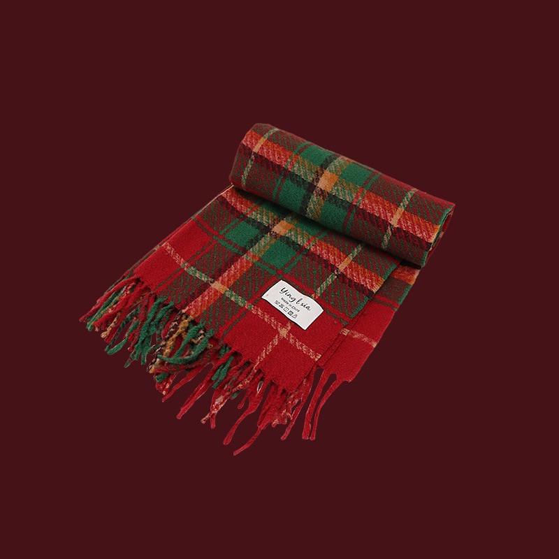 Women s Double-Sided Red Plaid Tassel Scarf - Versatile Winter Shawl Over 175cm червоний
Women s Double-Sided Red Plaid Tassel Scarf - Versatile Winter Shawl Over 175cm червоний